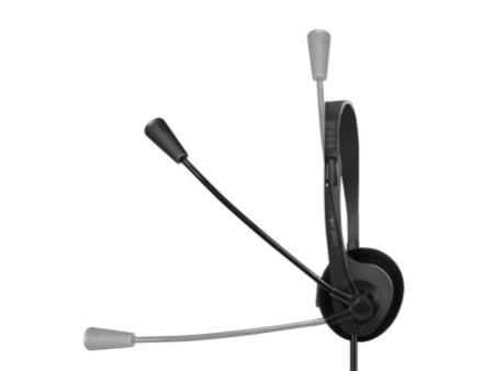 LogiLink Casque mono, avec microphone, prise jack 3,5 mm