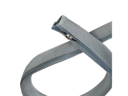 LogiLink Gaine pour câble avec fermeture zip, 2,0 m, gris