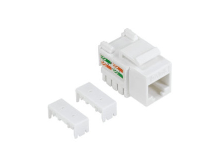 LogiLink Embase Keystone Cat.6, Classe E, non blindé, blanc