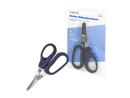 LogiLink Ciseaux pour fibre optique /brins de Kevlar, bleu
