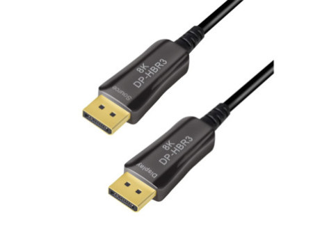 LogiLink Câble de fibre optique hybride Display Port AOC,20m