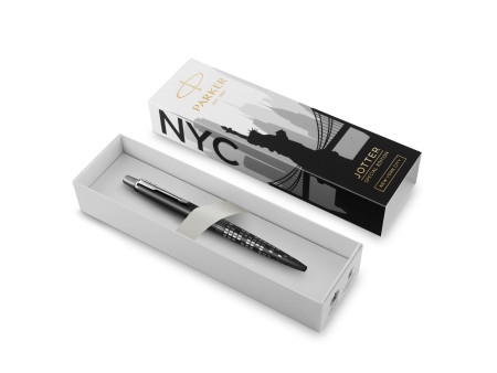 PARKER Stylo à bille JOTTER New York, noir chrome
