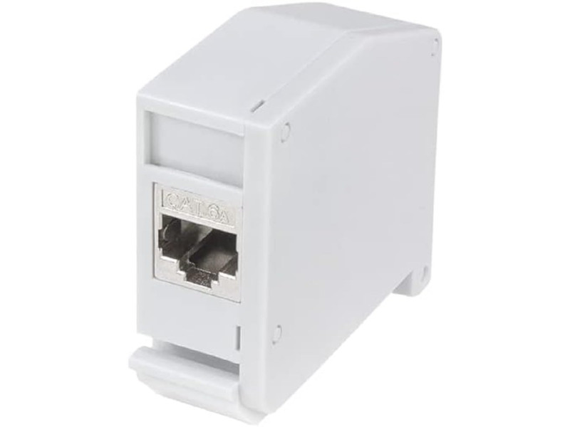 LogiLink Adaptateur pour rail DIN,1 module Keystone, gris