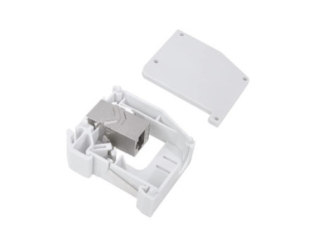 LogiLink Adaptateur pour rail DIN,1 module Keystone, gris