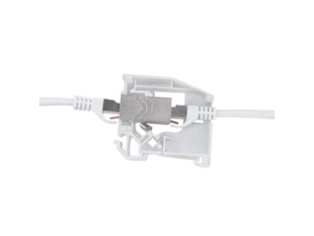 LogiLink Adaptateur pour rail DIN,1 module Keystone, gris