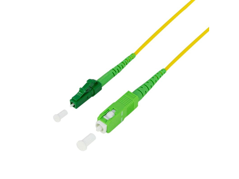 LogiLink Câble batch fibre optique, OS2, 15 m, jaune