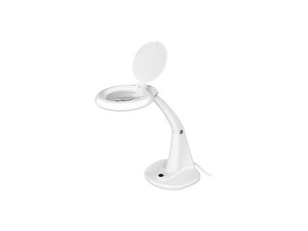 LogiLink Lampe loupe à LED, 2 lentilles, blanc