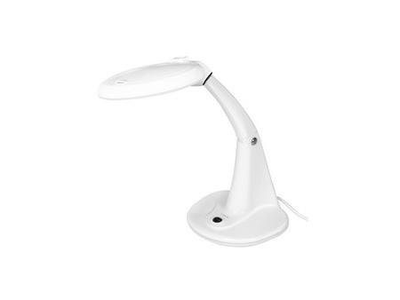 LogiLink Lampe loupe à LED, 2 lentilles, blanc