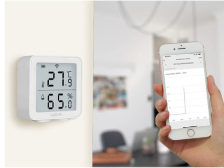 LogiLink Thermo-hygromètre, blanc