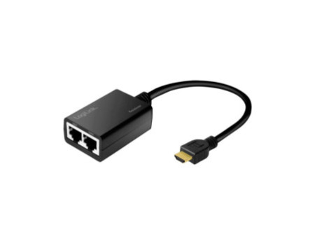 LogiLink Kit d'extension HDMI via LAN, pigtail, 30 m, noir
