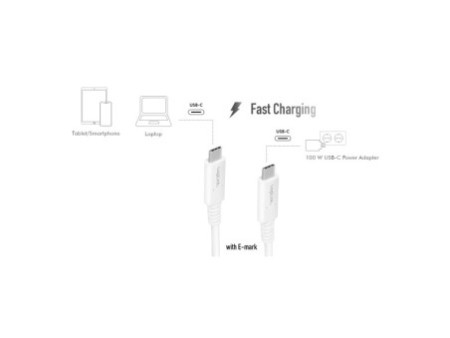 LogiLink Câble de données & de charge, mâles USB-C - USB-C
