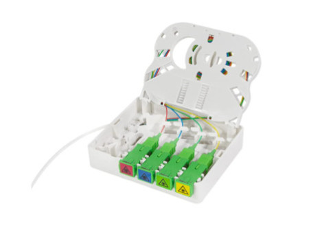 LogiLink Boîte d'épissure FTTH, 4x SC/APC, câble 20 m, blanc