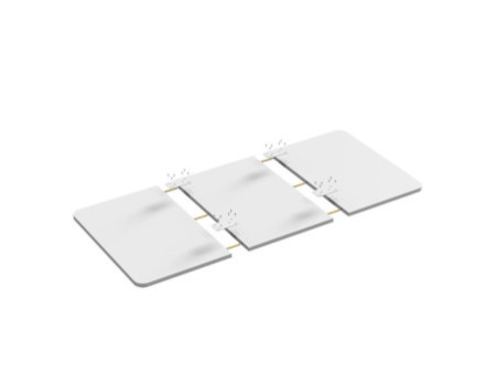 LogiLink Plateau de table, 3 parties, blanc