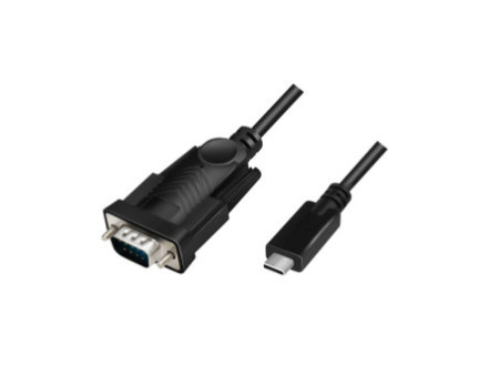 LogiLink Câble adaptateur USB-C - RS232, 1,2 m, noir