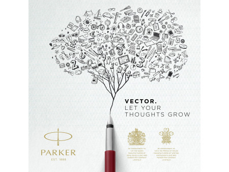 PARKER Stylo plume VECTOR, taille de plume: M, noir