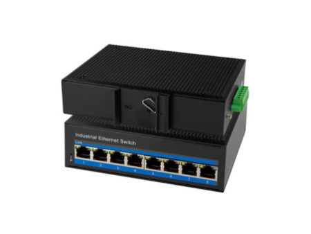 LogiLink Switch industriel Fast Ethernet PoE, 8 ports