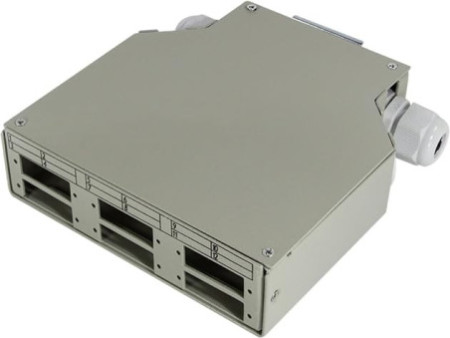 LogiLink Boîte d'épissure pour rails DIN FO pour couplage LC