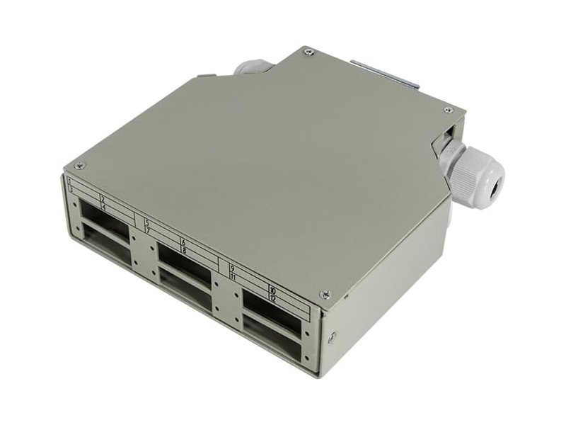 LogiLink Boîte d'épissure pour rails DIN FO pour couplage LC