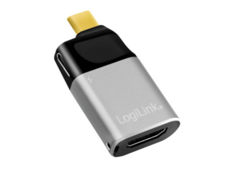 LogiLink Adaptateur graphique, USB-C - HDMI/USB-C