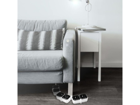 LogiLink Bloc multiprises flexible, 5 prises, noir/blanc