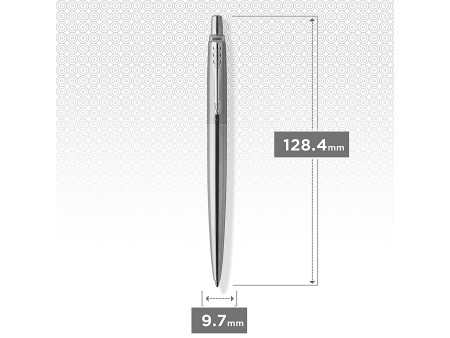PARKER Stylo à bille JOTTER Acier C.T., carte blister