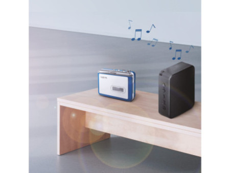 LogiLink Baladeur pour appareils Bluetooth, bleu/argenté
