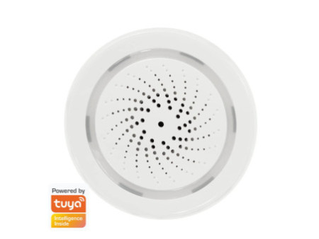LogiLink Sirène d'alarme Smart Wi-Fi, 90 dB, blanc
