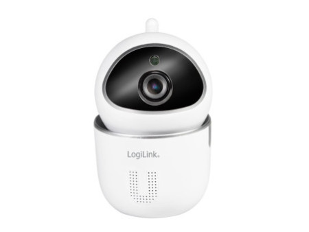 LogiLink Caméra IP Smart Wi-Fi, compatible Tuya, blanc