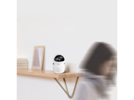 LogiLink Caméra IP Smart Wi-Fi, compatible Tuya, blanc