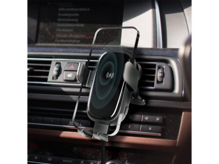 LogiLink Support de charge sans fil smartphone pour voiture