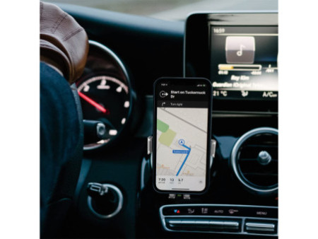LogiLink Support de charge sans fil smartphone pour voiture