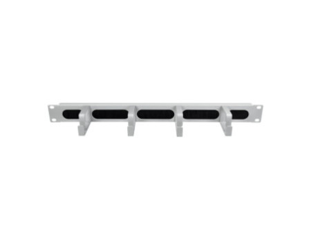LogiLink Panneau guide-câble 19', 1 U, 4 étriers guide-câble