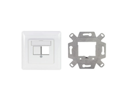LogiLink Boîtier d'encastrement pour module Keystone 2 ports