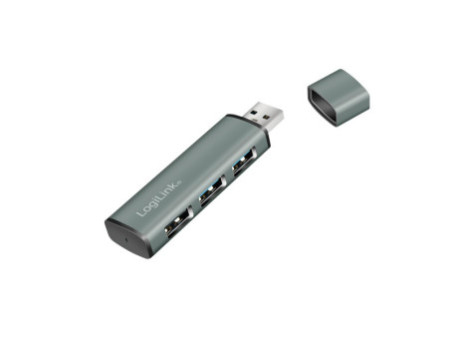 LogiLink Hub USB 3.2 Gen2, 3 ports, alu