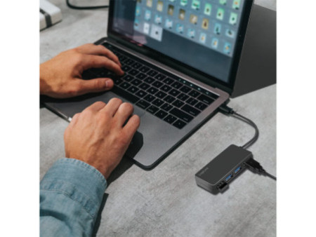 LogiLink Hub USB 3.2 Gen1 4 ports, noir