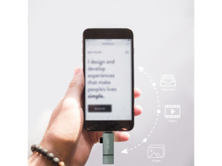 LogiLink Lecteur de cartes USB 3.2 Gen1, SD/micro SD, alu