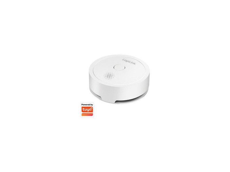 LogiLink Détecteur de fumée Smart Wi-Fi, blanc