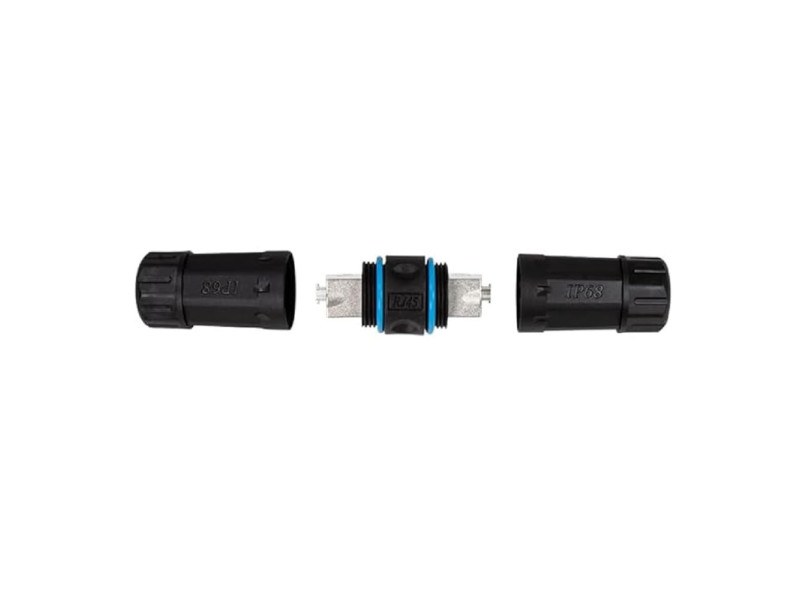 LogiLink Connecteur de câble extérieur, cat.6A/7/7A/8, noir