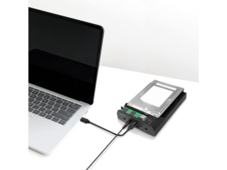 LogiLink Station d'accueil USB 3.2 Gen 2 disque dur, noir