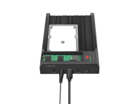LogiLink Station d'accueil USB 3.2 Gen 2 disque dur, noir