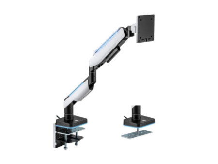 LogiLink Bras support pour écran gaming, noir/blanc