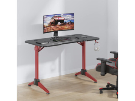 LogiLink Bureau de gaming avec éclairage RVB
