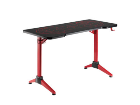 LogiLink Bureau de gaming avec motif alvéolaire géométrique