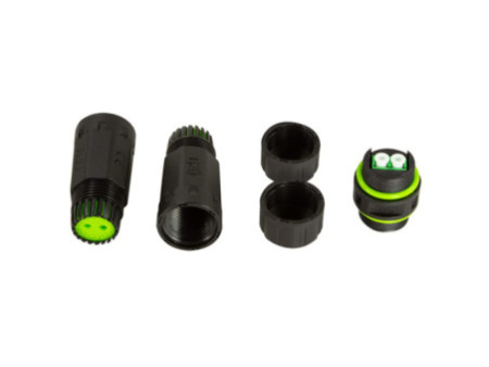 LogiLink Coupleur fibre optique avec 2 manchons de câble