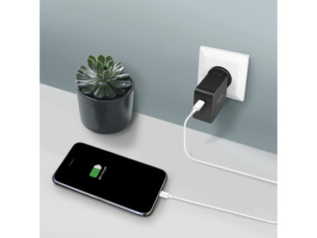 LogiLink Adaptateur de voyage USB, USB C, technologie GaN