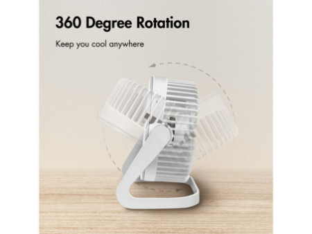 LogiLink Ventilateur de bureau USB, 40 dB, blanc