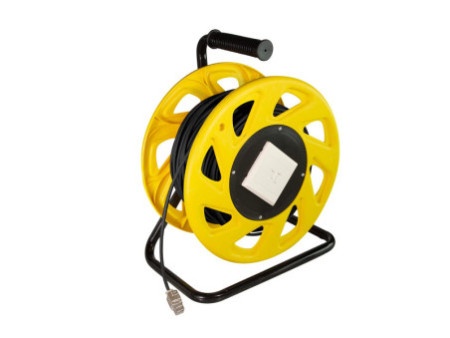 LogiLink Enrouleur de câble réseau, cat. 7, S/FTP, TPE, 60 m