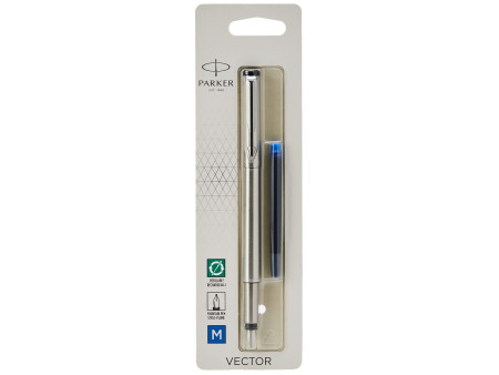 PARKER Stylo plume VECTOR, acier, taille de plume: M