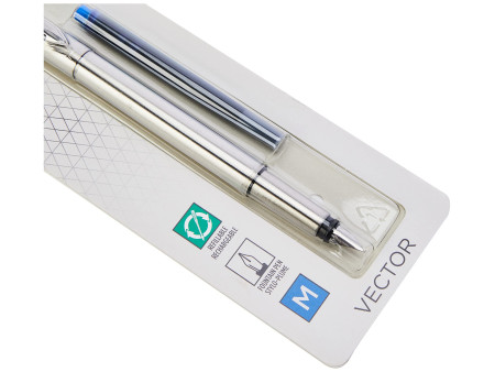 PARKER Stylo plume VECTOR, acier, taille de plume: M