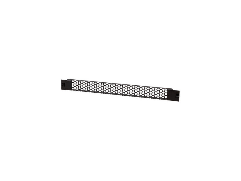 LogiLink Panneau d'aération 19', sans outil, 1 U, noir